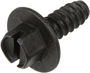 License Plate Mounting Hardware Dorman 785-126 AutoGrade ™, Fastener, 1/4" x 5/8", Black and White, With Slotted Hex Washer/ Square Nylon Nut