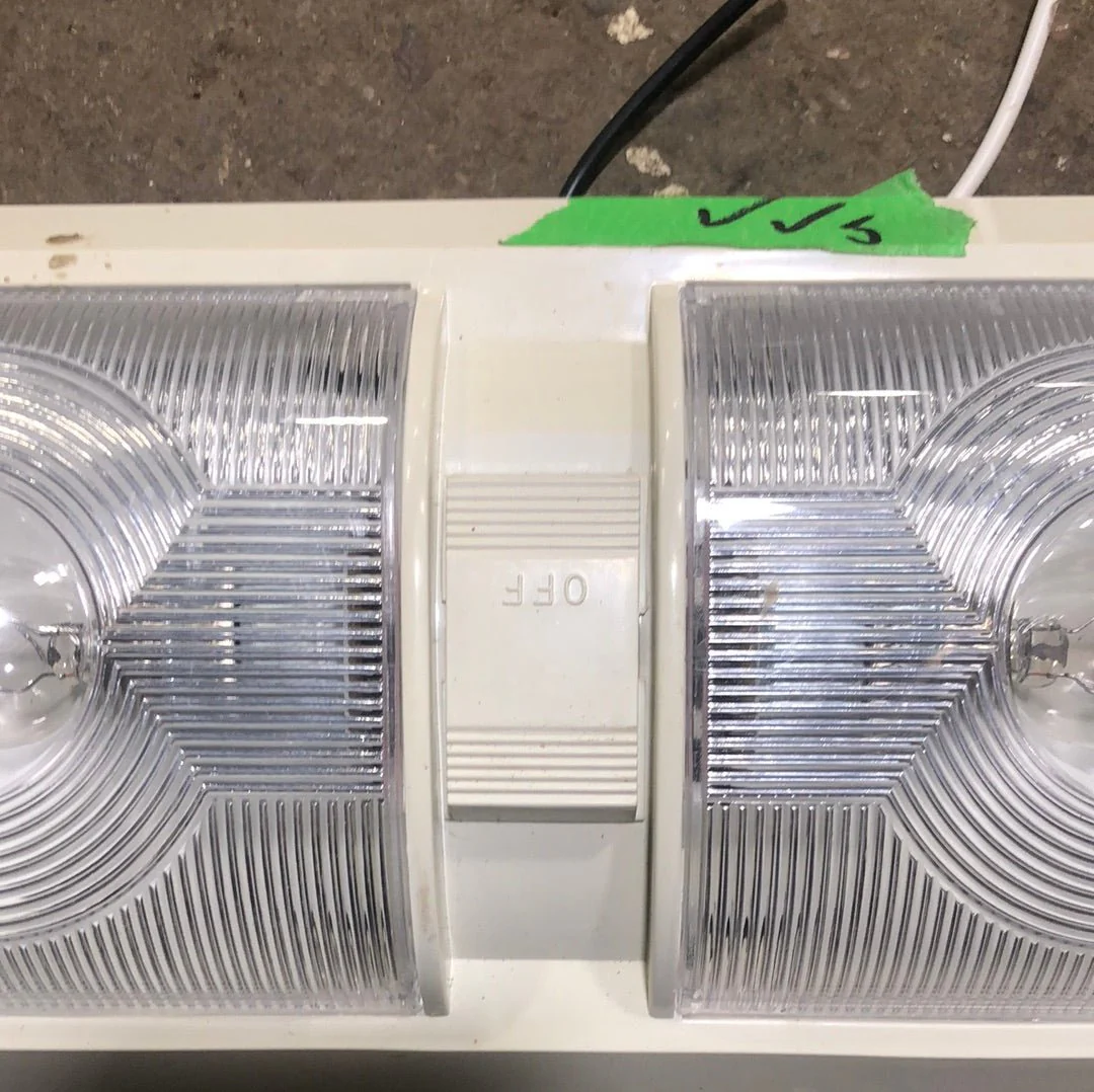 Used Light Fixture *DOUBLE* 310173 / F33-0052 White - Image 2