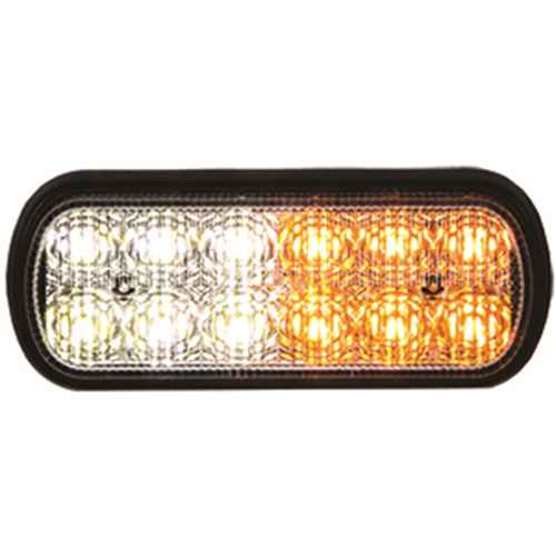 LIGHT,STROBE,5IN,1/2 AMBER, 1/2 CLE