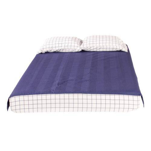 Lippert 2022107826 Thomas Payne® Easy Zzzs Bedding Set - Narrow King 72 x 80 Inch, Navy Checkered