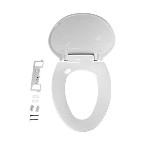 Lippert 2022121972 Flow Max Toilet Seat - Slow Close Seat And Lid; White