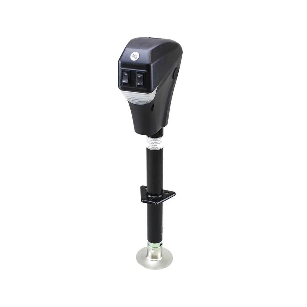 Lippert Components Electric Trailer Tongue Jack 285318 (Black) 3500 Pound Capacity
