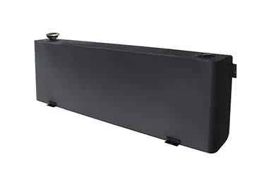 Liquid Transfer Tank Dee Zee DZ92556NSB Not DOT Approved For Transport Of Fuel Or Flammable Liquids, Not To Be Used As An Auxiliary Fuel Tank To Feed Directly Into Fuel System, 40 Gallon Capacity, Narrow Rectangle Shape, 9.7" Length x 56" Width x 19" Heig