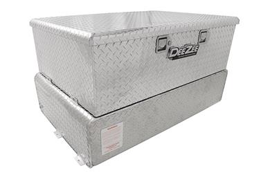 Liquid Transfer Tank Dee Zee DZ92847 Not DOT Approved For Transport Of Fuel Or Flammable Liquids, Not To Be Used As An Auxiliary Fuel Tank To Feed Directly Into Fuel System, Combo, 30" Length x 46-3/4" Width x 14" Height Chest, 62 Gallon Capacity, 30" Len