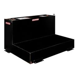 Liquid Transfer Tank Weather Guard 362-5-02 Not DOT Approved For Transport Of Flammable Liquids, Not To Be Used As An Auxiliary Fuel Tank To Feed Directly Into Fuel System, Diesel/ Hydraulic, L-Shape, 37-5/8" Length x 49" Width x 27" Height/ 110 Gallon Ca