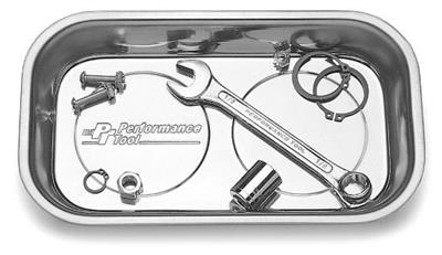 Magnetic Parts Tray Performance Tool W1265 Use To Hold Small Metal Parts/ Fastener/ Tools, 9-1/2" x 5-1/2" Size, Stainless Steel