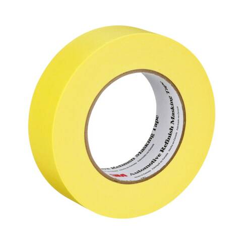 Masking Tape - 1.42" x 60 Yards - Yellow - Crepe Paper; Single - 06654