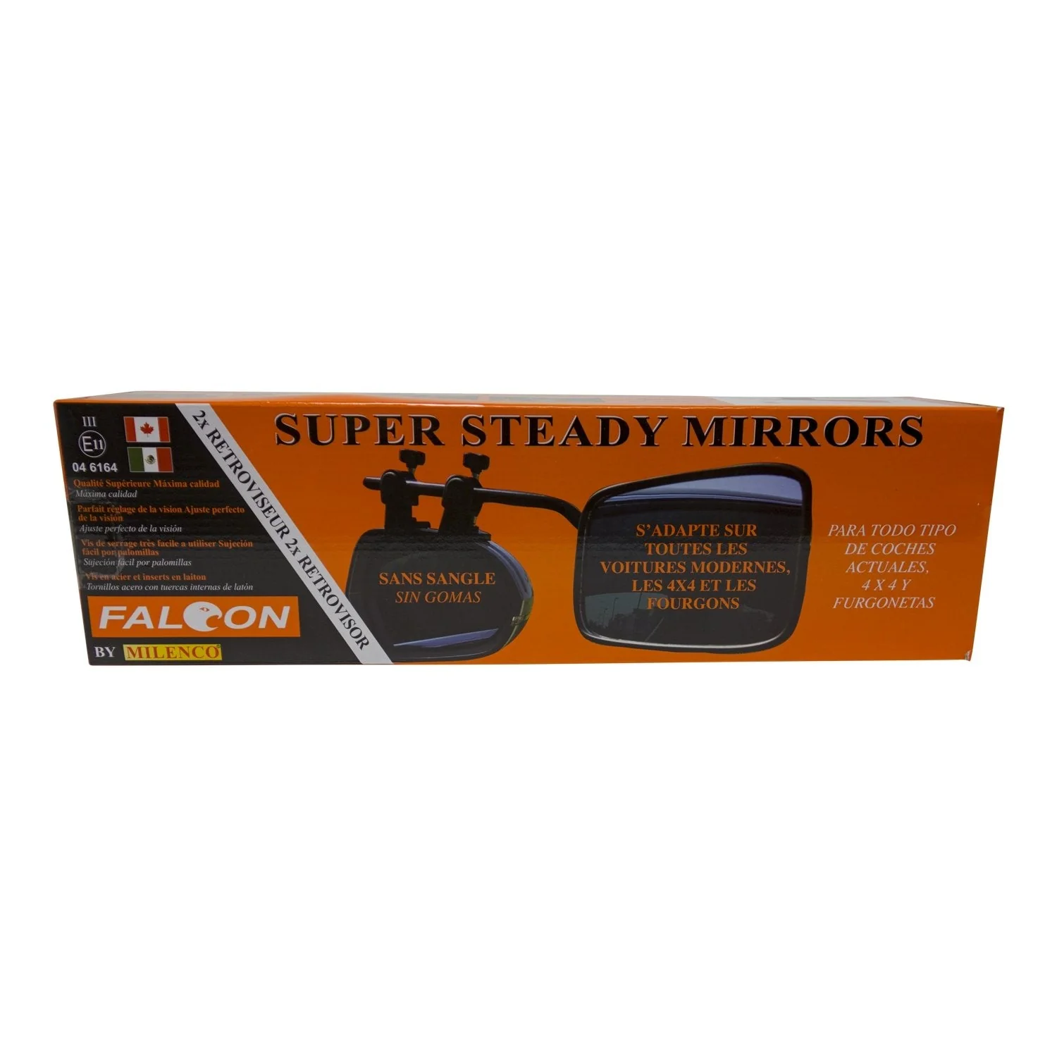 Milenco 4381 - Falcon Super Steady Mirror Double Pack - Image 6