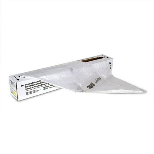 Paint Spray Protection Cover - 20' x 250' Plastic Sheet; Transparent - 06742
