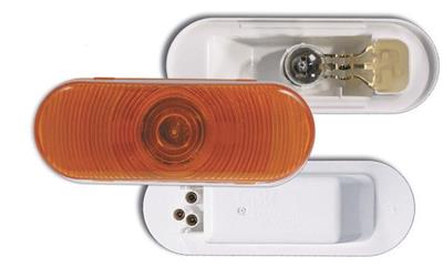 Parking/ Turn Signal Light Assembly Grote Industries 52893 Yellow Lens; Incandescent Bulb