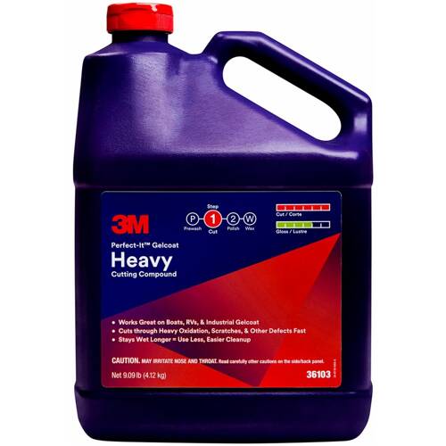 Perfect-It Rubbing Compound - 1 Gallon Bottle; White; Single - 36103