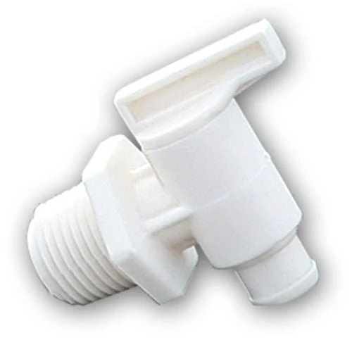 Corp Draincock 1/2MPT Colonial White