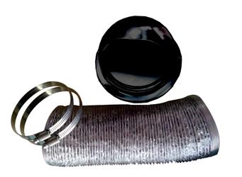 Outside Vent Kit-Black