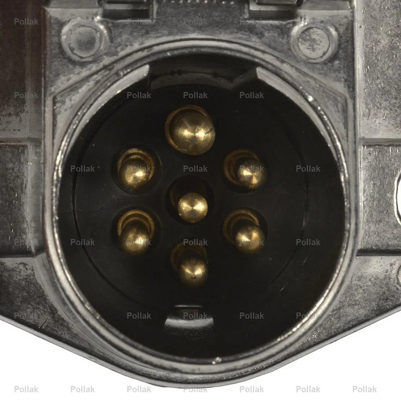 Pollak 11-720EP 7-Way Connector Socket w/Pins - Image 2