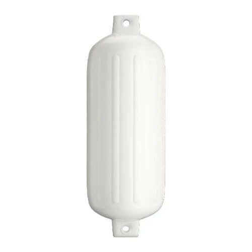 POLYFORM Boat Fender - G-6 White; Ribbed - 41-137-889