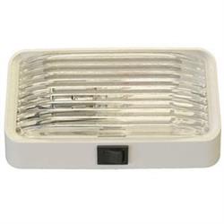 Porch Light LaSalle Bristol GSAM4018 Incandescent Bulb, Rectangular Shape, 6" Length x 3-1/2" Width x 2" Depth, Clear And Amber Lens, With Switch LaSalle Bristol, LP sources, manufactures and distributes products for the factory-built housing, recreationa