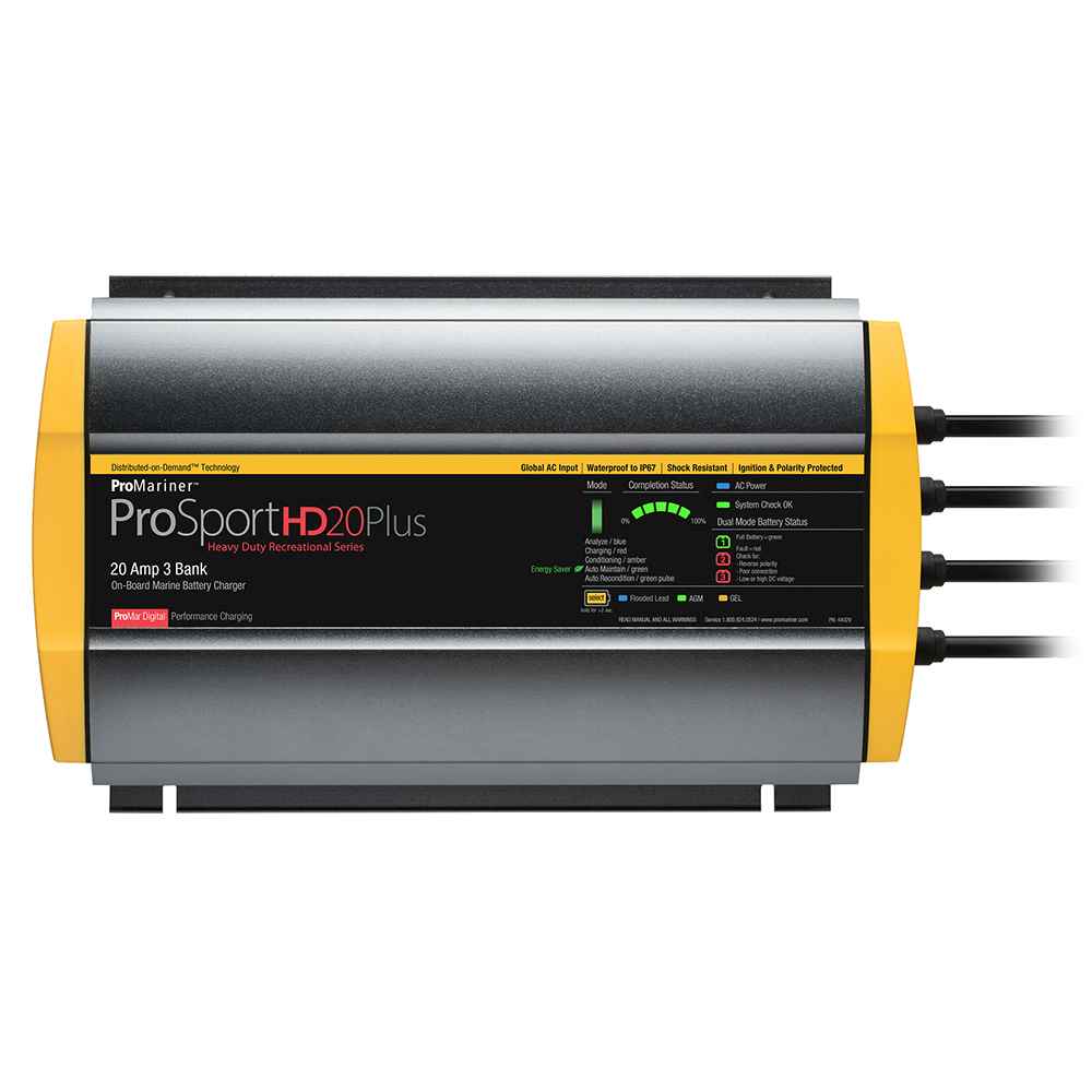 ProSportHD 20 Plus Global Gen 4 - 20 Amp - 3-Bank Battery Charger