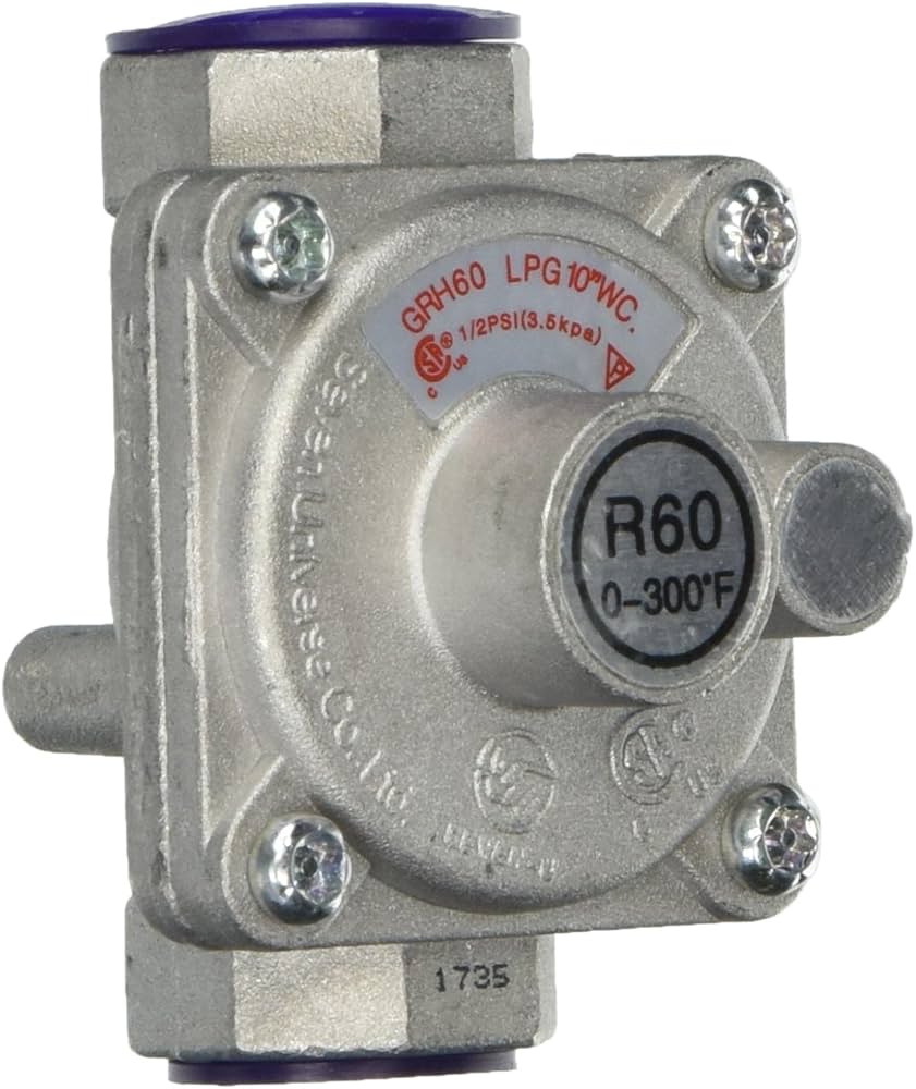 Propane Regulator Suburban Mfg 161140 For Use With All Suburban Stoves; Without Hose
