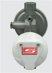 Propane Regulator Suburban Mfg LP-R524V Vertical Vent; With Shut Off Valve; 1/4" Female NPT Inlet x 3/8" NPT Outlet; Outlet Pressure Of 11" Water Column (WC); Two Stage; 160000 BTU Per Hour; Without Hose