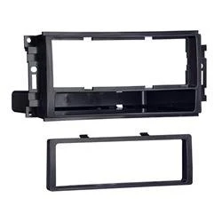 Radio Mounting Kit Metra Electronics 99-6511 TurboKits; For Installing An Aftermarket Recessed ISO-Mount Or Single-DIN Vehicle Radio With Pocket Provisions; Painted; Black; ABS Plastic