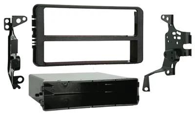 Radio Mounting Kit Metra Electronics 99-8201 TurboKits; For Installing An Aftermarket Recessed ISO-Mount Vehicle Radio With Pocket Provision; Painted; Black; ABS Plastic