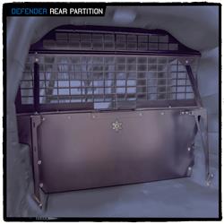 Rear Seat Partition Westin Public Safety 35-12045 Defender, Direct Fit Behind Rear Seat, With Punch Mesh Window