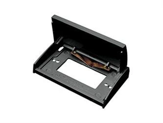 Receptacle Cover RV Designer E466 GFCI Outlet; Black; Weatherproof
