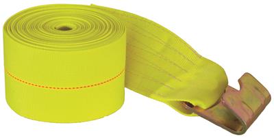 Recovery Strap Buyers Products 1903070 4" x 27 Foot ; Rated To 15000 Pounds; Without Sleeve; With Flat Hook