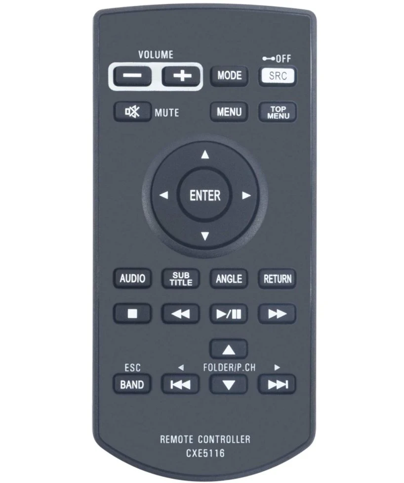 Replacement Remote CXE5116 for Pioneer AVH-1300NEX AVH-2330NEX AVH-X2800BS AVH-170DVD AVH-165DVD AVH-X4700BS AVH-X2600BT AVH-X3600BHS AVH-X2700BS and More, Replaced Remote Control + CR2025 Battery