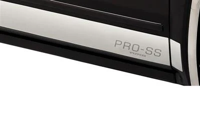 Rocker Panel Molding Putco 3751444 Pro, 12 Piece, Polished, Stainless Steel, 4-1/4" Height