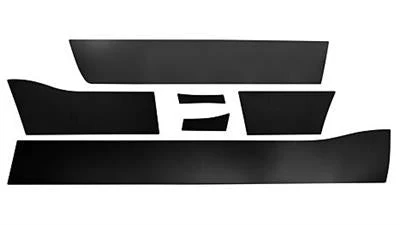 Rocker Panel Molding Putco 9751322BP Black Platinum, 6 Piece, Black