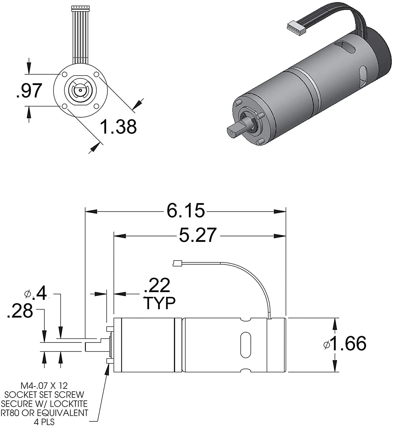 Lippert Components High Torque Motor - 287298 - Image 2