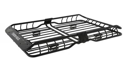 Roof Basket Rhino-Rack USA RMCB03 XTray; 58" x 43" x 6" ; 165 Pound Weight Capacity; Powder Coated; Black; Steel