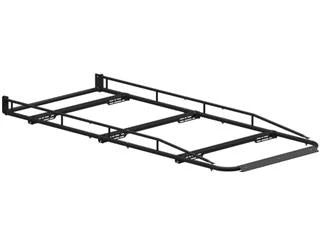 Roof Rack Holman 8012A Pro III Series; Universal Fit; Gloss; Black; Aluminum; Single; With Cap; 120" x 52" x 8"