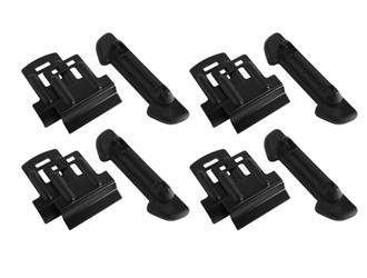 Roof Rack Mounting Kit Yakima 8006011 RidgeClip; Component Clip For Yakima Roof Rack; Black; Powder-Coated Stainless Steel