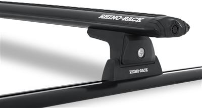 Roof Rack Rhino-Rack USA Y02-480B Vortex; Direct Fit; Black; With Two Roof Rack Cross Bar/ One Roof Rack Mounting Kit/ One Roof Rack Side Rail