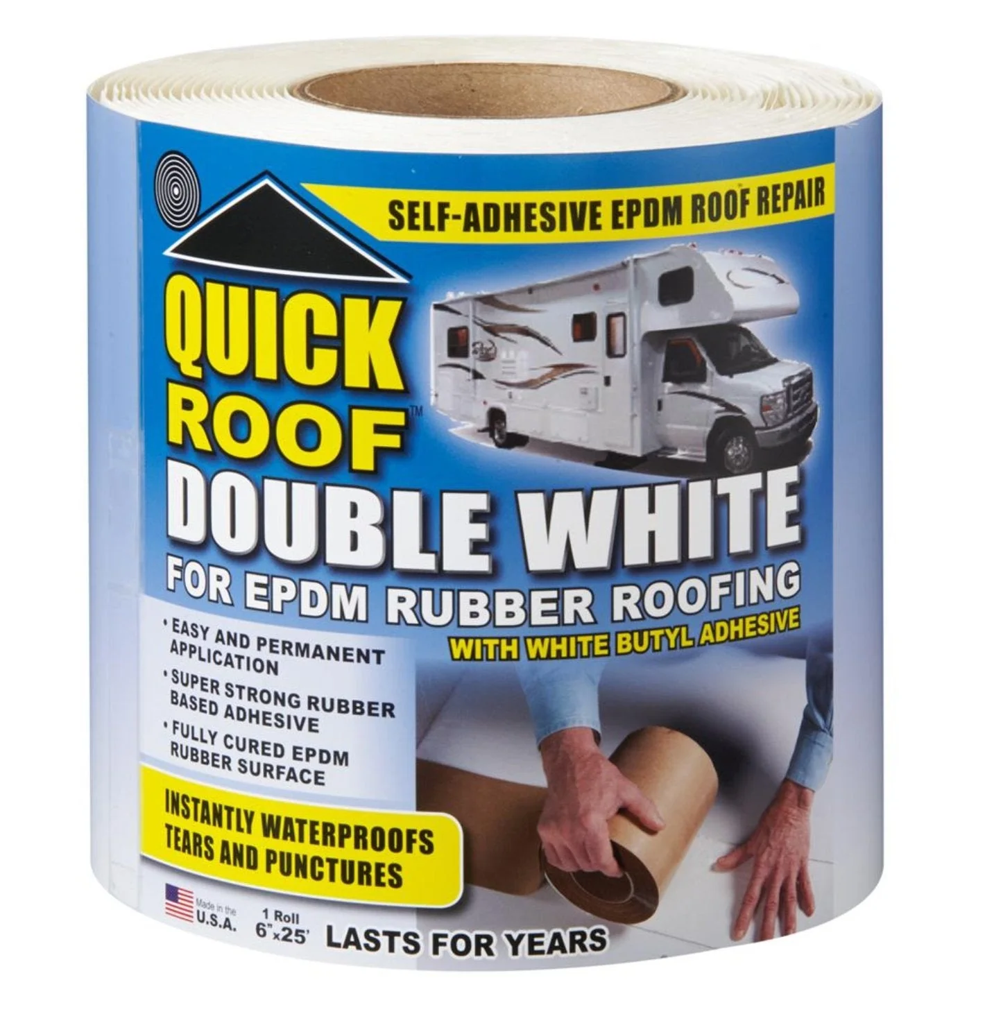 Roof Repair Tape 6" x 25 Foot CoFair Product WRQR625 Butyl Tape;
