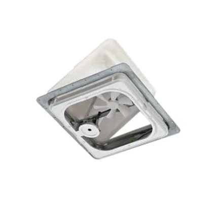 Roof Vent Ventline V2119-501-00 Powered Opening, 14-1/4" x 14-1/4", With Screen, With 12 Volt Fan, Polypropylene