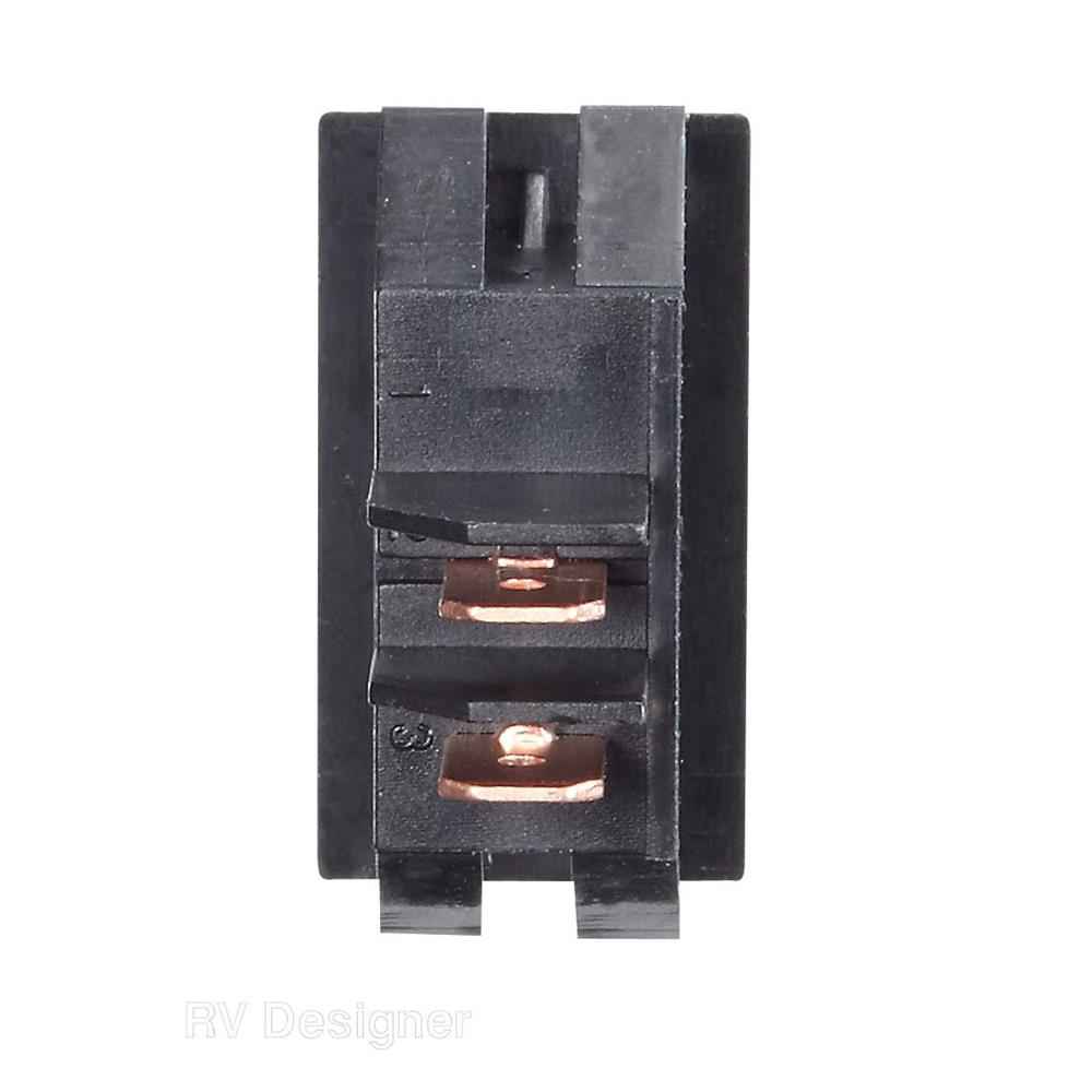 10A Momentary/On/Off Switch Black