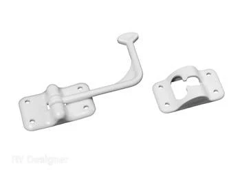 Angled Door Holder 90-Degree White 250