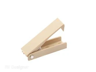 Baggage Door Catch Squared Colonial White 206