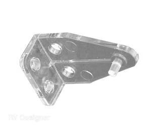 Mini Blind Hold Down Bracket Clear