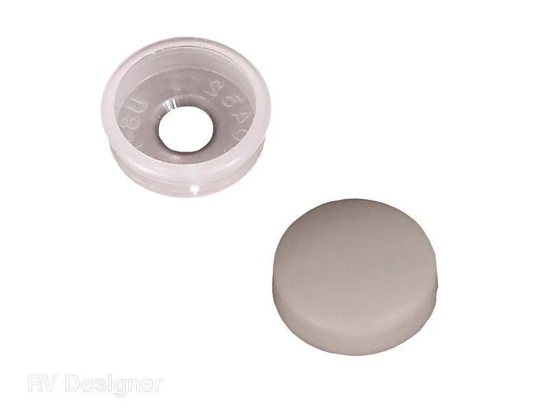 RV Designer H601 Screw Cover Set - White