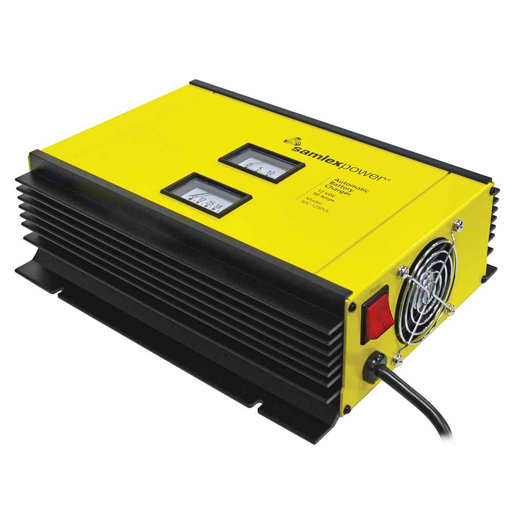 50A Battery Charger - 12V - 2-Bank - 3-Stage w/Dip Switch & Lugs - Includes Temp Sensor