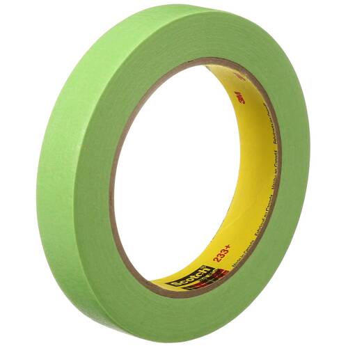 Scotch ® Masking Tape - 1" x 60 Yards - Acrylic Adhesive - Green; Single - 26336