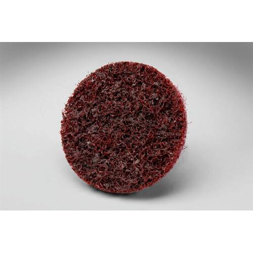 Scotch-Brite Roloc Surface Conditioning Disc - 2" Diameter; Medium; Maroon - 07481