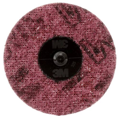 Scotch-Brite Roloc Surface Conditioning Disc -3" Diameter; Medium; Maroon - 07486