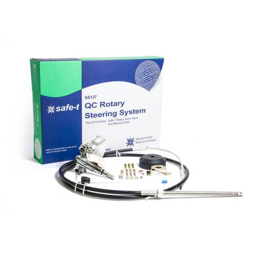 SEASTAR Boat Rotary Steering System Mechanical - With 15' Length Steering Cable - SS13715