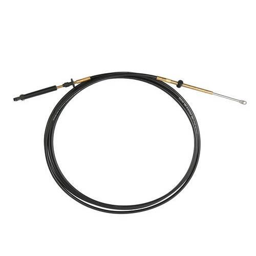 SEASTAR Marine Engine Control Cable; 9' Length; Black; Stainless Steel - CCX20509