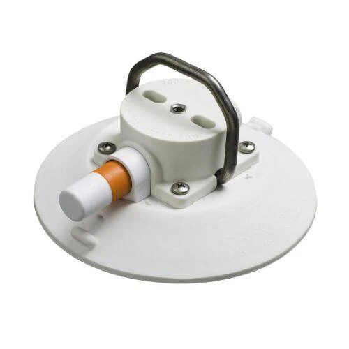SeaSucker Vacuum Mount - White; With Pointed Stainless Steel D-Ring - VM1016W